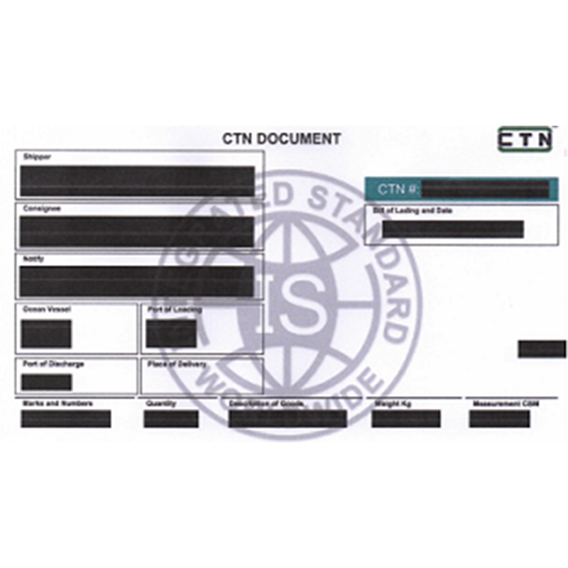 Ghana CTN (Cargo Tracking Note)